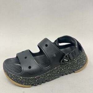 Crocs Classic Hiker Xscape Festival Sandal‎ Black Multi Women's Size 8 Men's 6